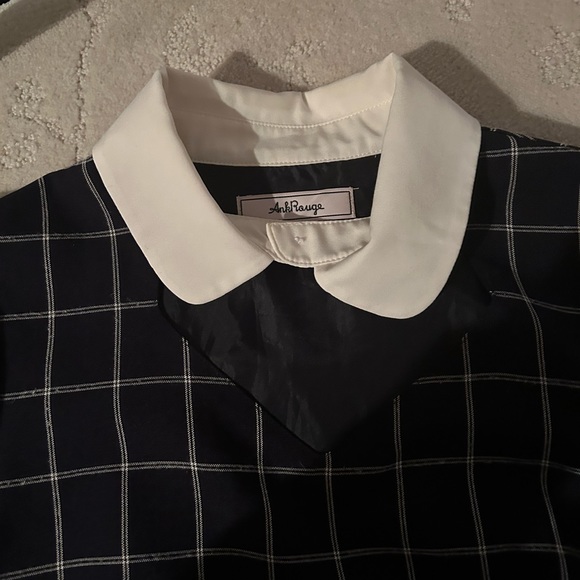 Ank Rouge Harajuku Kawaii Japan Lolita Jirai Kei Grid Hime Black White Pearl - Picture 5 of 5